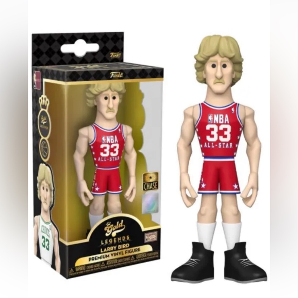 Larry Bird Boston Celtics Funko Gold NBA Legends 5" ALL STAR CHASE (Red)
